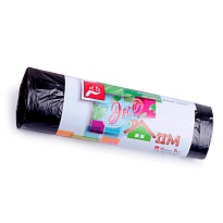 Мешки для мусора 30 л, черные, в рулоне 20 шт., ПНД, 6 мкм, 600х500 мм, Концепция Быта ЭкоДом, 601348 в Ноябрьске