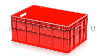 Ящик для молока, мяса, овощей и фруктов сплошной усиленный красный в Ноябрьске Ящик для молока, мяса, овощей и фруктов сплошной усиленный красный в Ноябрьске