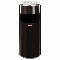 Урна с пепельницей 27 л, нержавеющая сталь, черная, LAIMA PROFESSIONAL в Ноябрьске Урна с пепельницей 27 л, нержавеющая сталь, черная, LAIMA PROFESSIONAL в Ноябрьске
