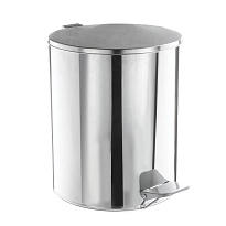 Ведро для мусора с педалью, усиленное, Титан, 15 л, нержавеющая сталь, хром в Ноябрьске Ведро для мусора с педалью, усиленное, Титан, 15 л, нержавеющая сталь, хром в Ноябрьске