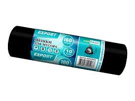 Мешки для мусора 160 л, ароматизированные, черные, в рулоне 10 шт., ПВД, 80 мкм, 1100х930 мм, EXPORT, exp16010142 в Ноябрьске Мешки для мусора 160 л, ароматизированные, черные, в рулоне 10 шт., ПВД, 80 мкм, 1100х930 мм, EXPORT, exp16010142 в Ноябрьске