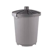 Мусорный бак с крышкой 105 л серый 105 серый в Ноябрьске Мусорный бак с крышкой 105 л серый 105 серый в Ноябрьске