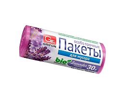 Мешки для мусора 30 л, ароматизированные, Лаванда, сиреневые, в рулоне 20 шт., ПНД, 9 мкм, 560х530 мм, GRIFON Aroma, 101-020 La в Ноябрьске Мешки для мусора 30 л, ароматизированные, Лаванда, сиреневые, в рулоне 20 шт., ПНД, 9 мкм, 560х530 мм, GRIFON Aroma, 101-020 La в Ноябрьске