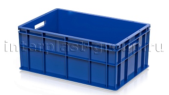 Ящик для молока, мяса, овощей и фруктов сплошной синий в Ноябрьске Ящик для молока, мяса, овощей и фруктов сплошной синий в Ноябрьске